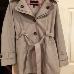 London fog short trench coat